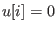 $ u[i]=0$